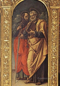 バルトロメオ・ヴィヴァリーニ Painting - 聖パウロとピーター・バルトロメオ・ヴィヴァリーニ